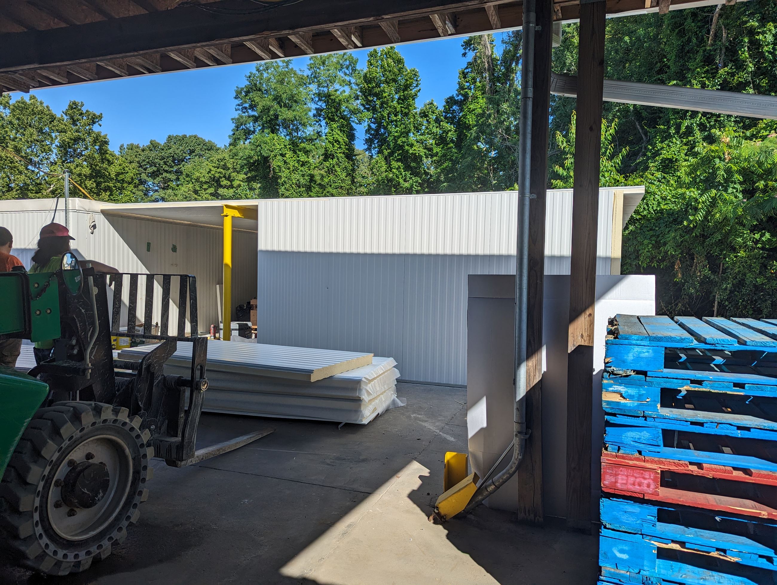 CDBG PY23+ BRAFB Cold Storage 20240607 First new walls install