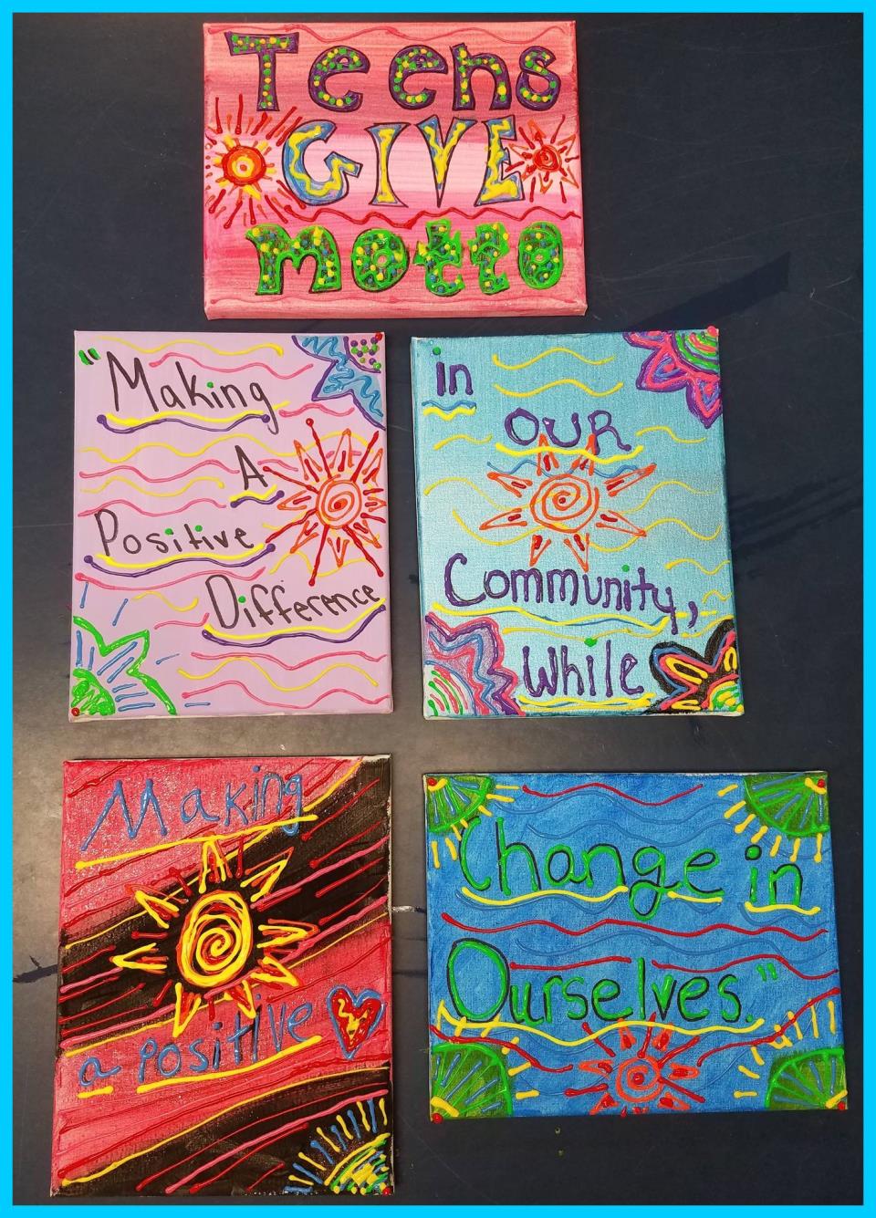 Collage of Teens Give drawings