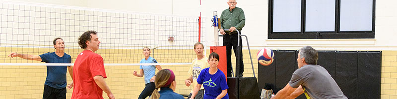 People Playing Volleyball