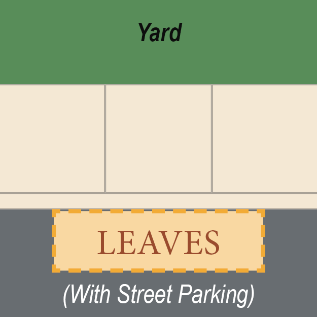 Leaf placement with street parking
