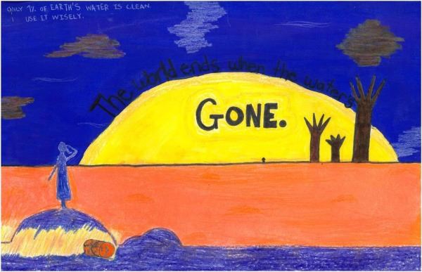 2019 Imagine a Day without Water Art Contest 5th – 6th Grade Winner Beatrice Mitchell