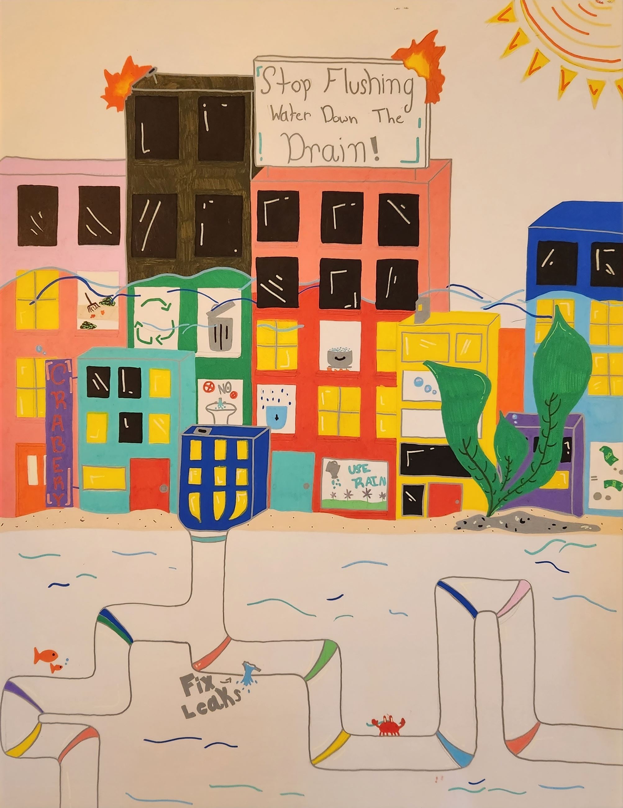 5th-6th 2023 IADWW Winner Ava Canine, 5th Gr, Henley Middle School