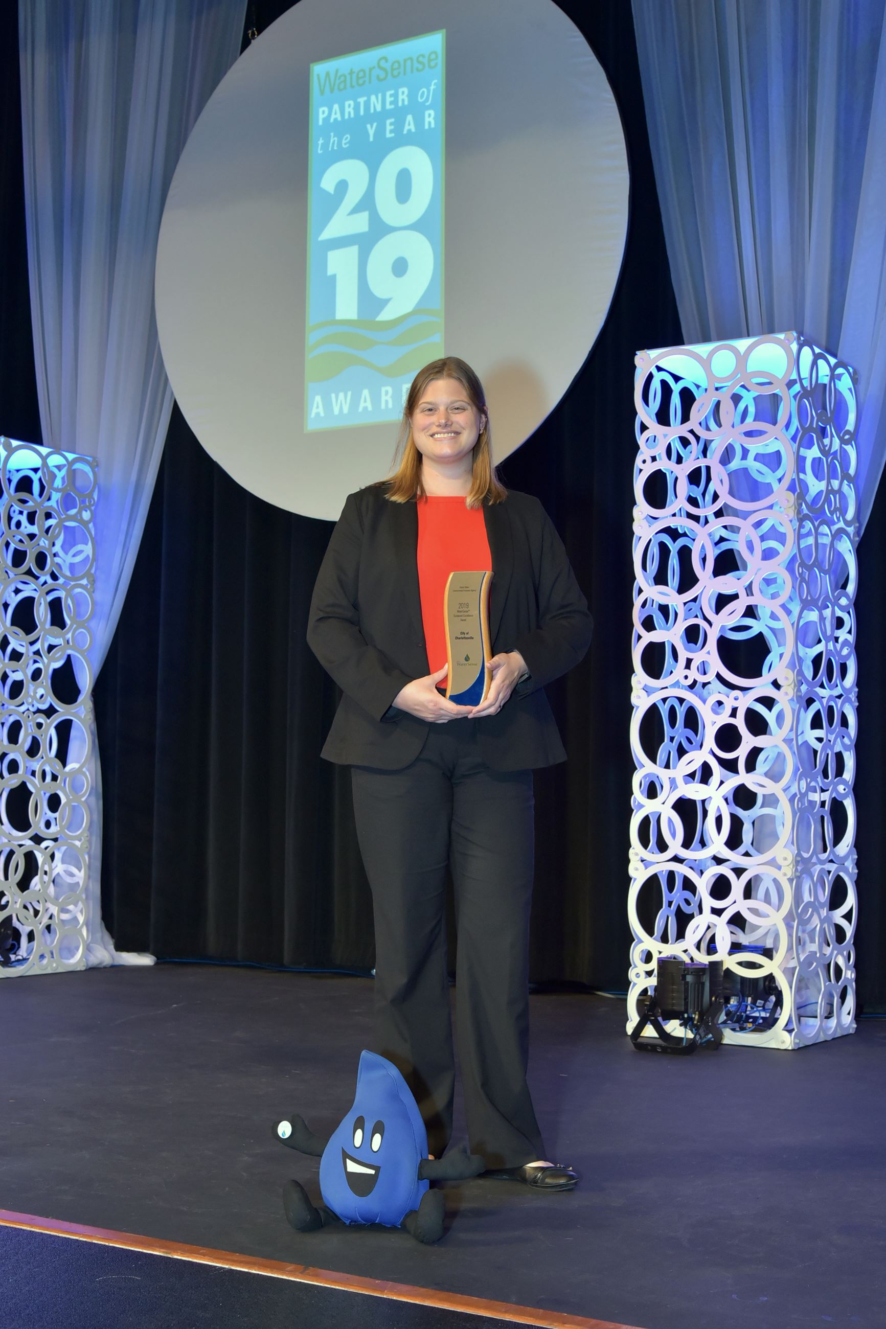 City of Charlottesville receiving the 2019 WaterSense Sustained Excellence Award