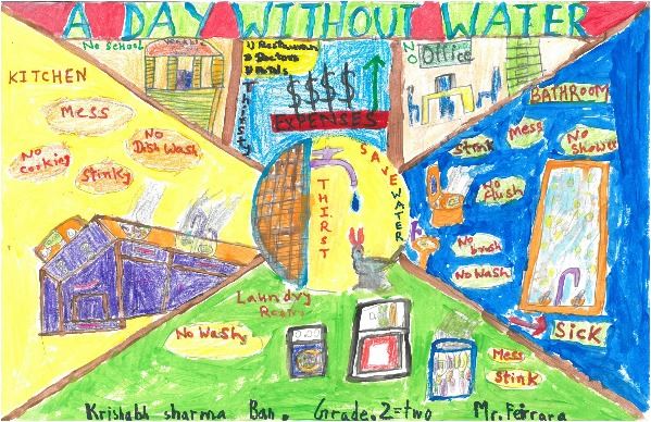 2015 Imagine a Day without Water Art Contest Fan Favorite Winner Krishabh Ban