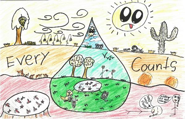 2017 Imagine a Day without Water Art Contest 3rd – 4th Grade Winner Sophie Rubin
