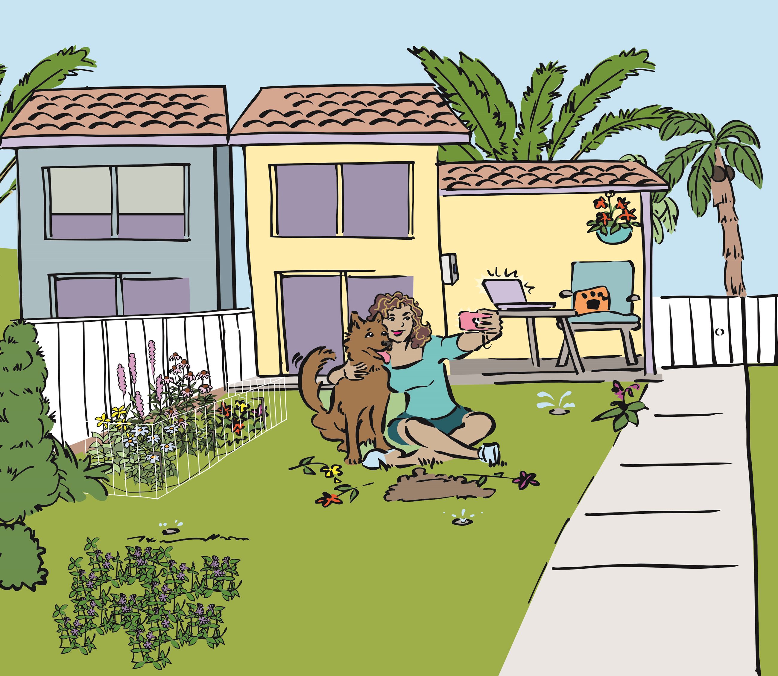 Dog Digging Dilemma Landscape